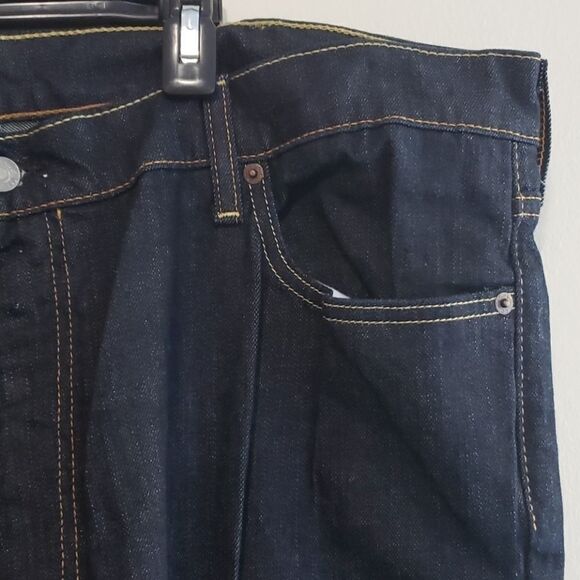𝅺men's Levi's 541 42W 34L Dark Wash Denim Jeans - Picture 4 of 11